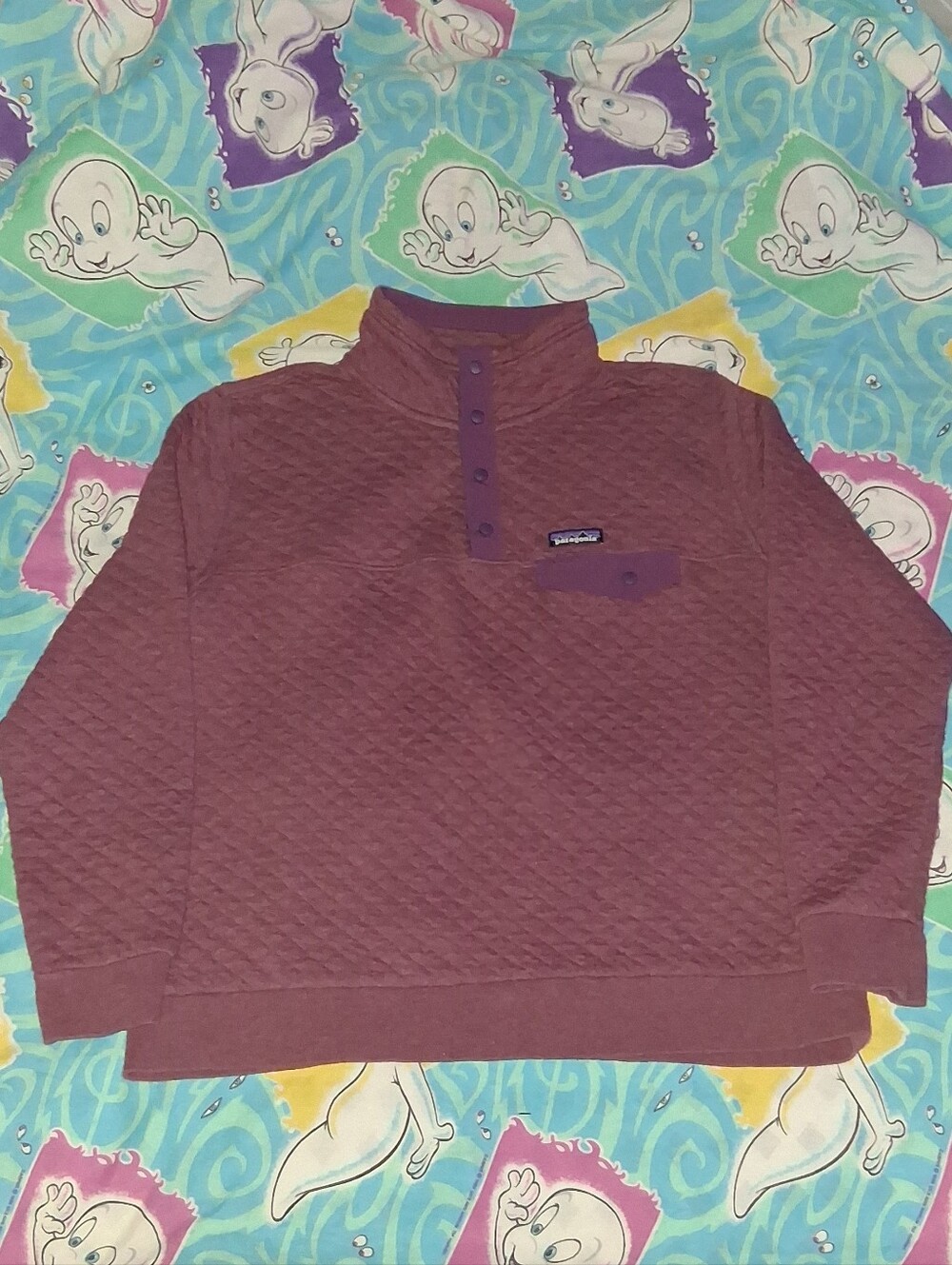 Patagonia Organic Cotton Quilt Snap-T® Pullover Sweatshirt Sweater
